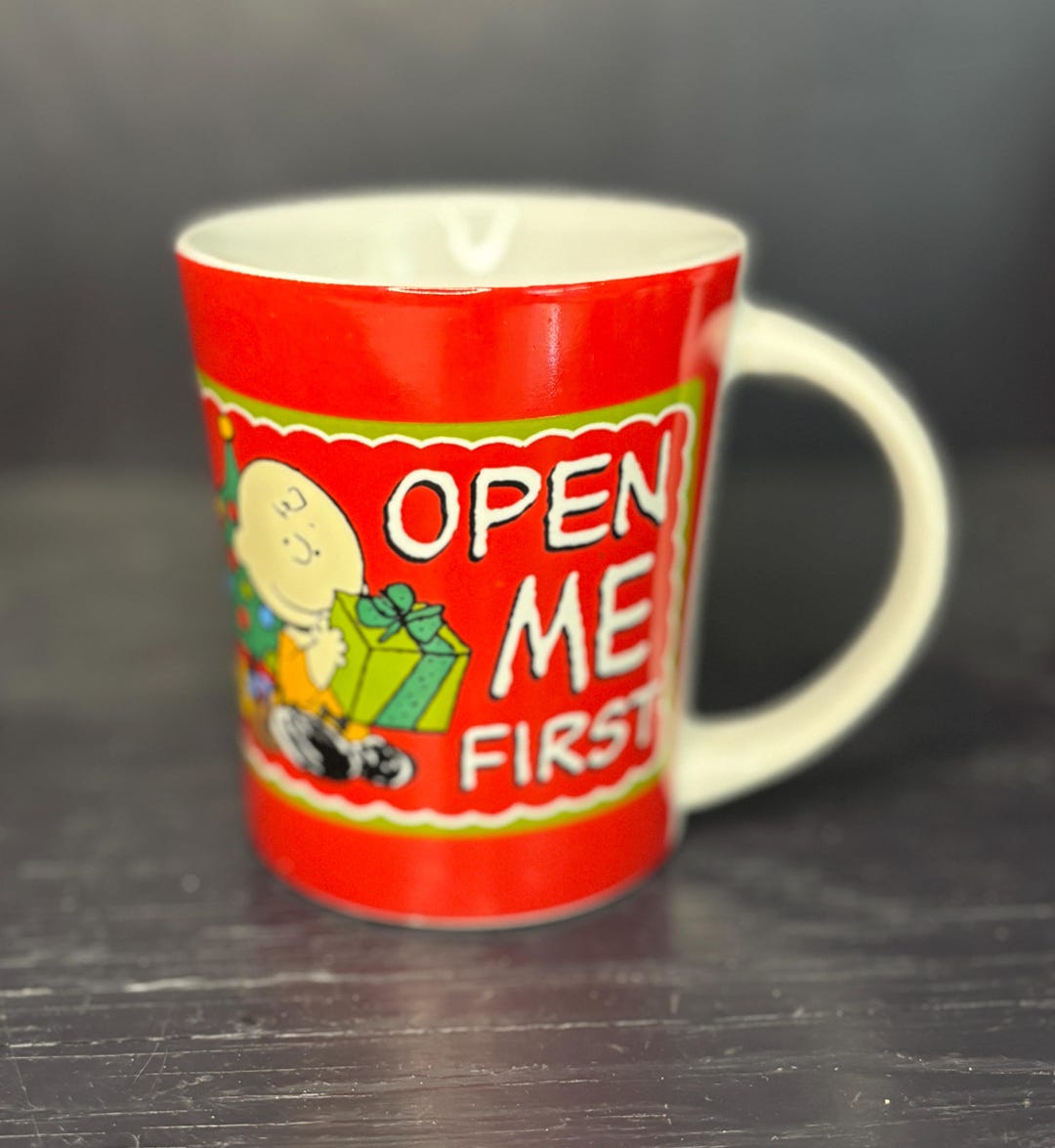 Open Me First Charlie Brown Christmas Open Me First Coffee Mug - Etsy