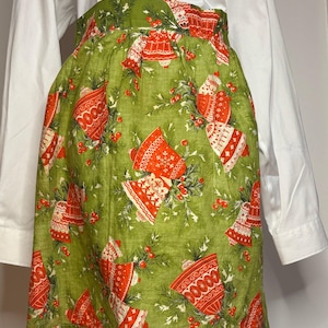 Mid Century Retro Christmas Theme Apron