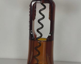 Vintage Sieger 600 Corkscrew, Retro Orange Wine Bottle Opener