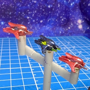 Covenant Banshee class fighter squadron (6)  Halo Armada Homebrew or other miniatures games 14mm