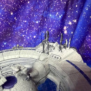 Nave de Controle de Dróides Lucrehulk da CIS para Star Wars Armada Legacy (construção caseira) 186 mm de comprimento imagem 9