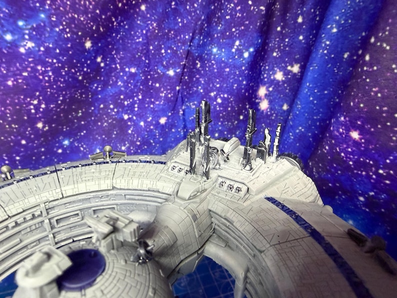 Nave de Controle de Dróides Lucrehulk da CIS para Star Wars Armada Legacy (construção caseira) 186 mm de comprimento imagem 9