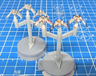 Escuadrón de cazas estelares Republic V-19 Torrent (6) para Star Wars Armada u otros juegos de miniaturas