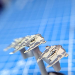 Mandalorian Fang-class protectorate Fighter squadron (6)  Halo Armada Homebrew or other miniatures games 13mm