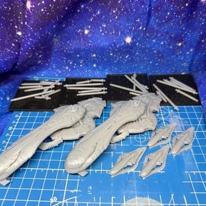 Halo Fleet Battles Proxy Covenant Large Upgrade set for games like Onepagerules Warfleets