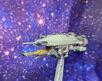 Destructor avanzado Earthforce Warlock escalado para juegos de escala Star Wars Armada 200 mm