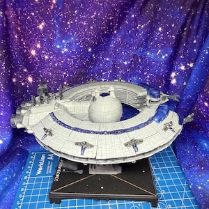 Nave de Controle de Dróides Lucrehulk da CIS para Star Wars Armada Legacy (construção caseira) 186 mm de comprimento imagem 8