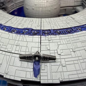 Nave de Controle de Dróides Lucrehulk da CIS para Star Wars Armada Legacy (construção caseira) 186 mm de comprimento imagem 3