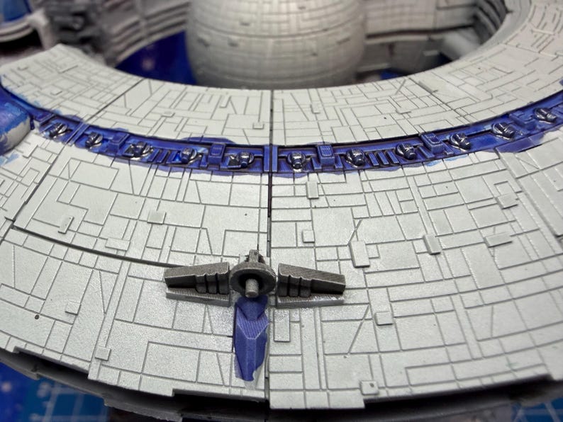 Nave de Controle de Dróides Lucrehulk da CIS para Star Wars Armada Legacy (construção caseira) 186 mm de comprimento imagem 3