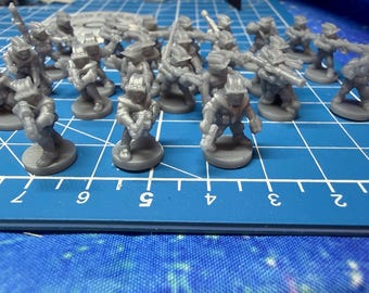 10mm Republic Clone Advanced Recon Force  Infantry Platoon (25) in 10mm scale for Star wars regiments