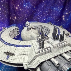 Nave de Controle de Dróides Lucrehulk da CIS para Star Wars Armada Legacy (construção caseira) 186 mm de comprimento imagem 2