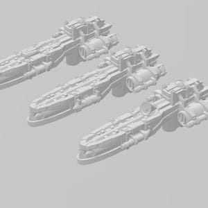 Gothic Sol pattern Destroyer pack(3) for space games 34mm