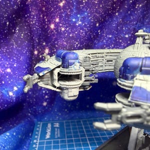 Nave de Controle de Dróides Lucrehulk da CIS para Star Wars Armada Legacy (construção caseira) 186 mm de comprimento imagem 6