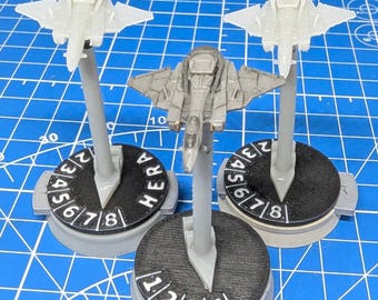 UNSC Winter-class Prowler stealth squadron (3)  Halo Armada Homebrew or other miniatures games 30mm