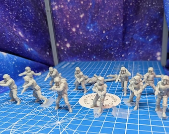 Imperial Authority Field Infantry(16) for Star Wars Legion proxies, Grimdark Future or other miniatures games 35mm
