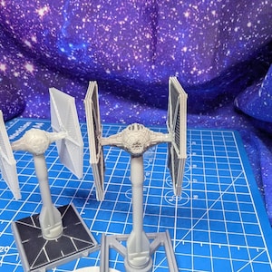 XW scale Imperial Tie Fighter Starfighter  for Star wars Xwing Miniatures game 1/222