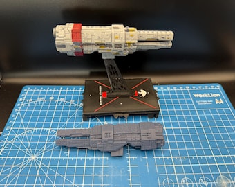 UNSC Artemis-Class Battlecruiser Miniature: Halo Armada Homebrew (125mm)
