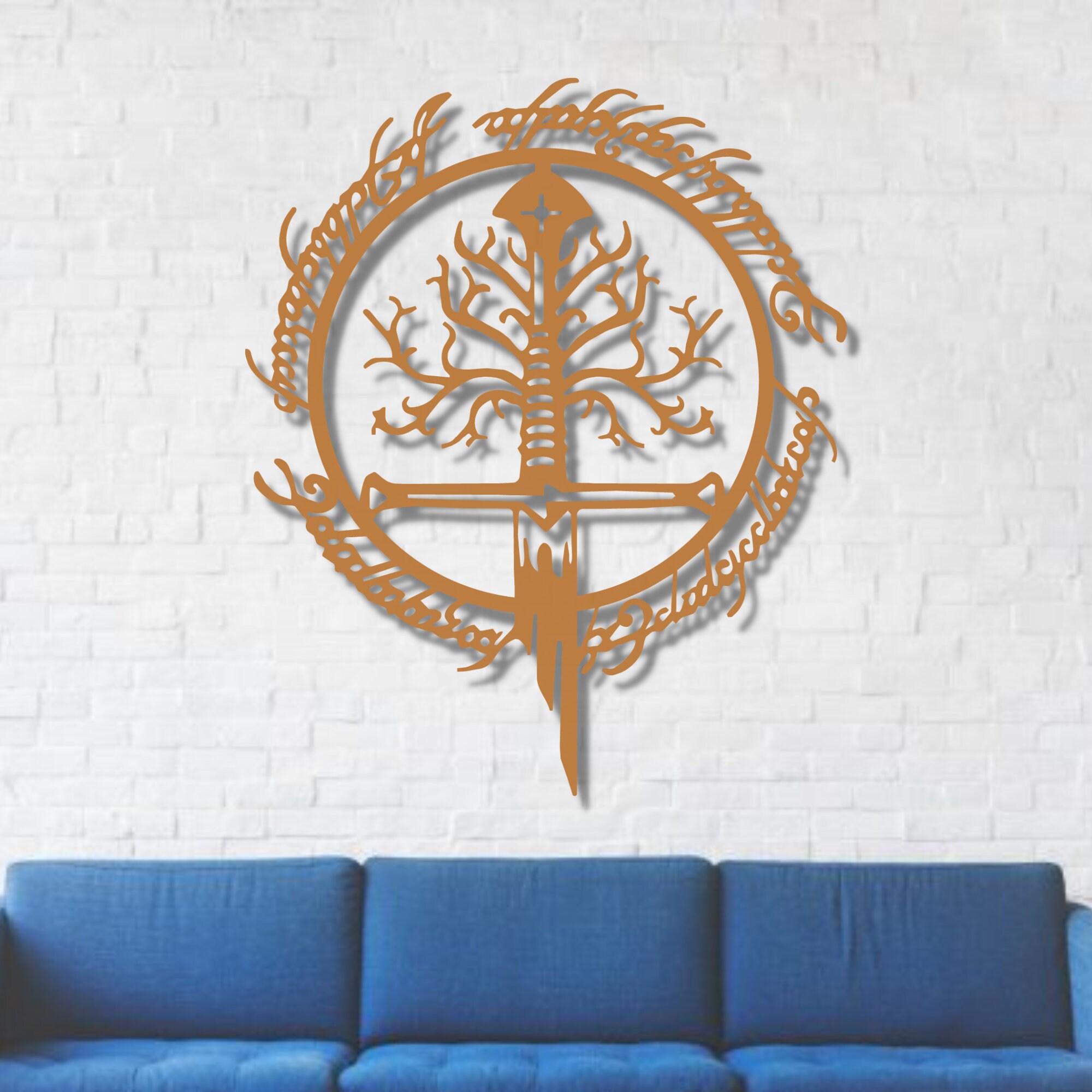Lotr Metal Wall Art LOTR Sword Décor Metal Wall Art LOTR Etsy