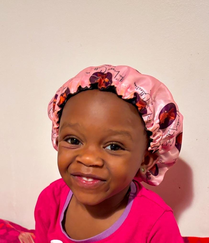 HOT Curly Hair Bonnet Baby Satin Bonnets Uk Toddler Satin