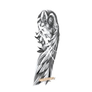 Angel Wings Large Temporary Tattoo | Full Sleeves Temporary Tattoo |  Tattoo Sticker |  48×17cm