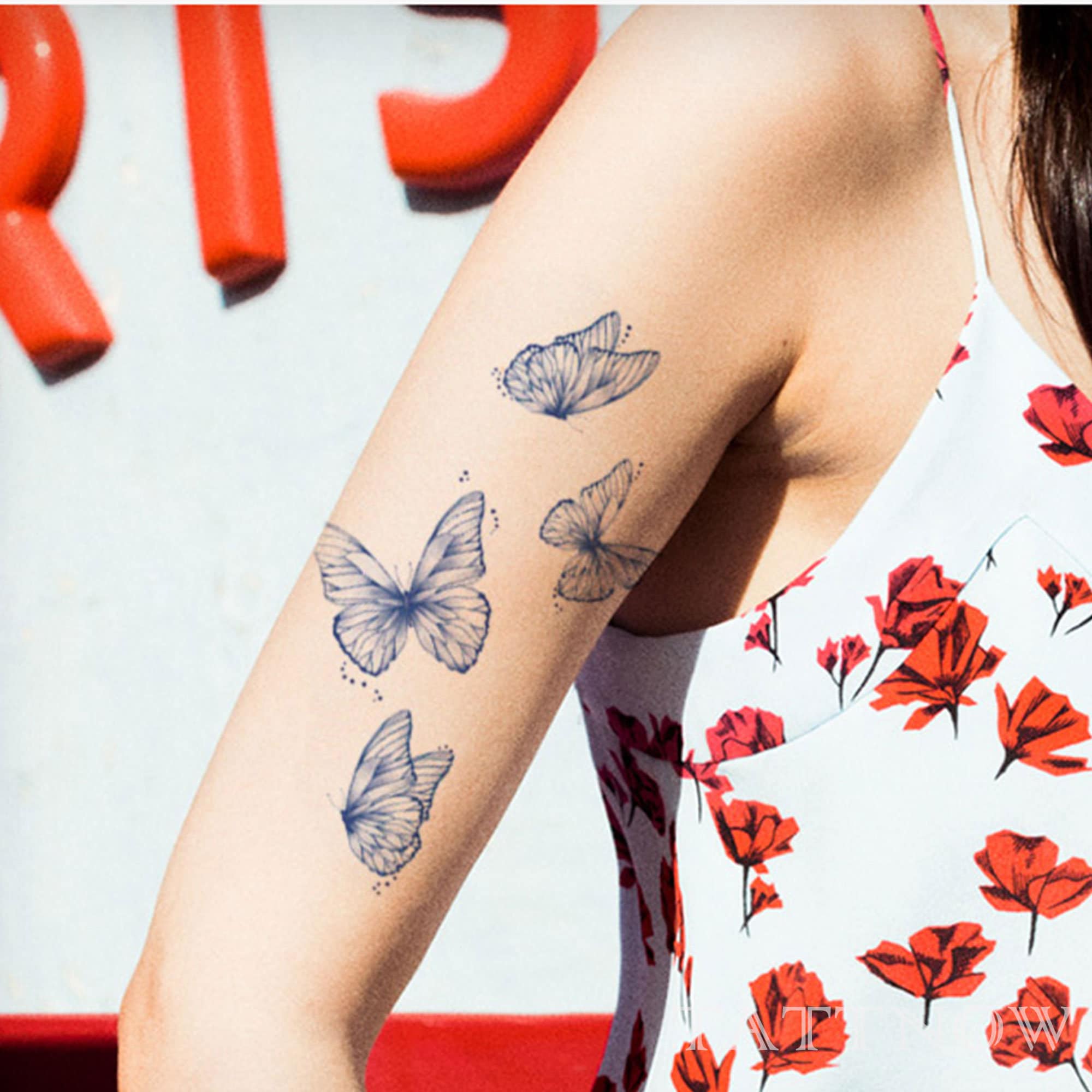 Butterfly Tattoos On Side Of Body