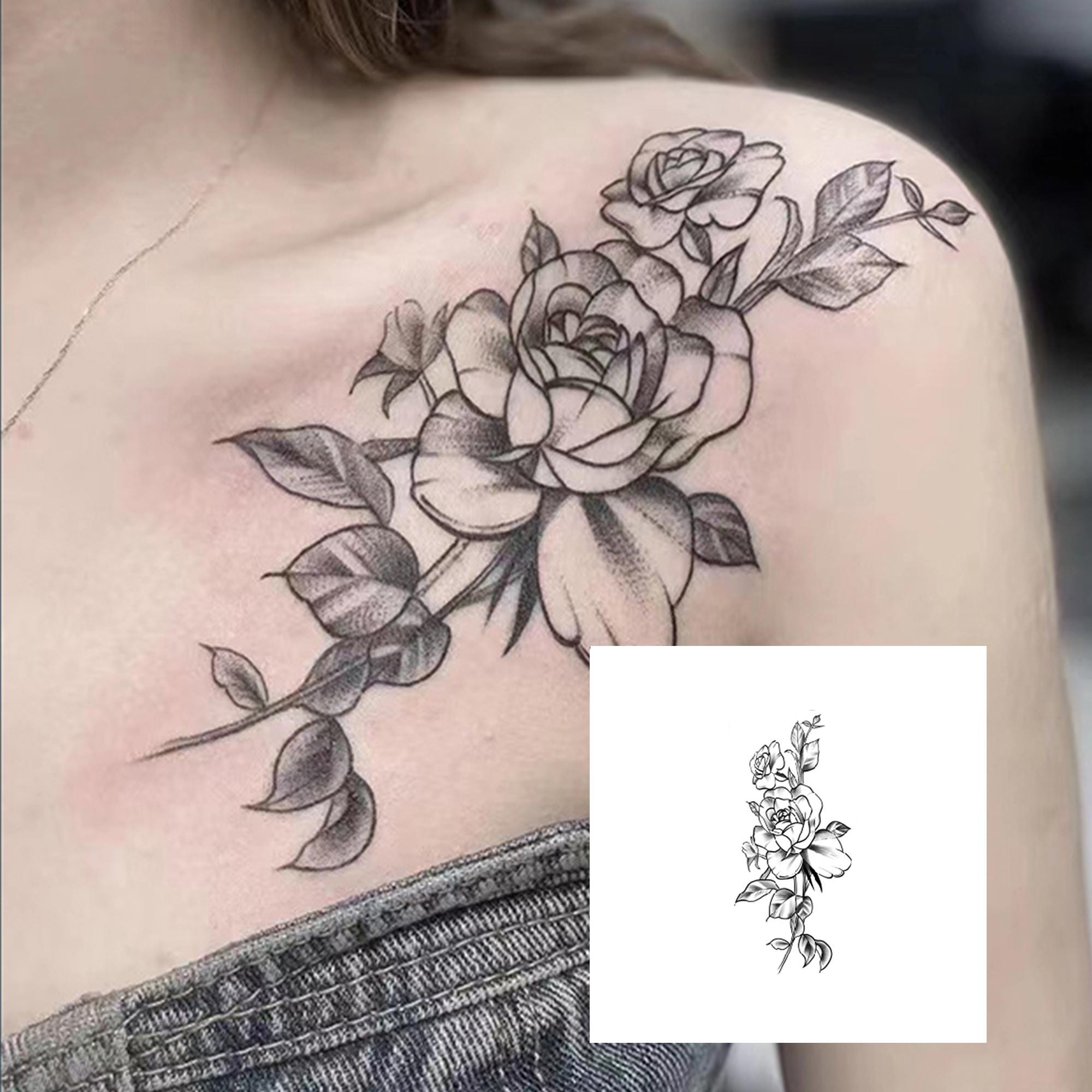 Rose on Shoulder Tattoo: A Feminine Statement