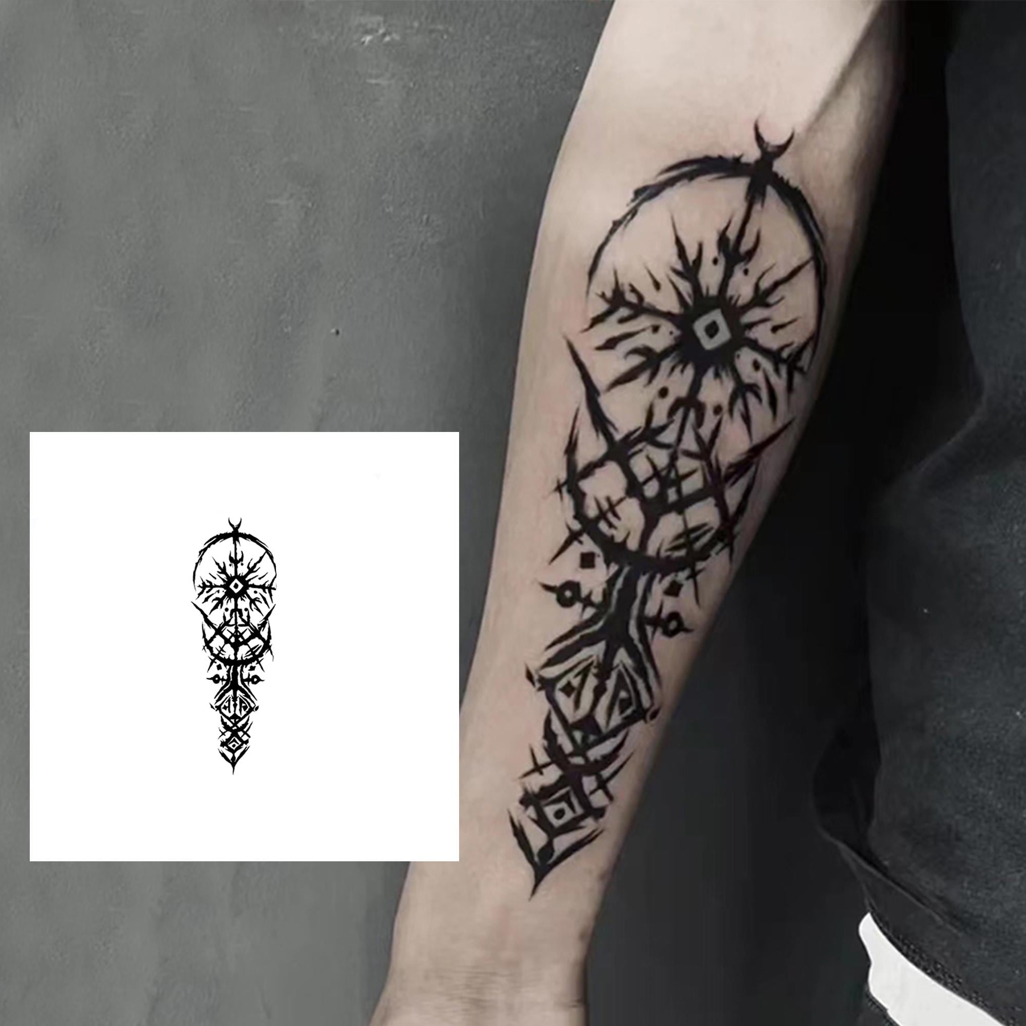 Neck cross tattoo - Etsy México, image size:2000x2000