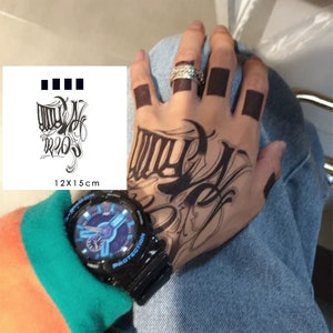 2Pcs Hand Semi-permanent Tattoo |  Tattoo  | Temporary Tattoo ink | Tattoo Sticker | 120mm*150mm