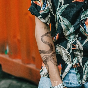 Snake Temporary Tattoo | Tattoo Sticker | Tattoo Design | 12cm×16cm | 4.7×6.3inch