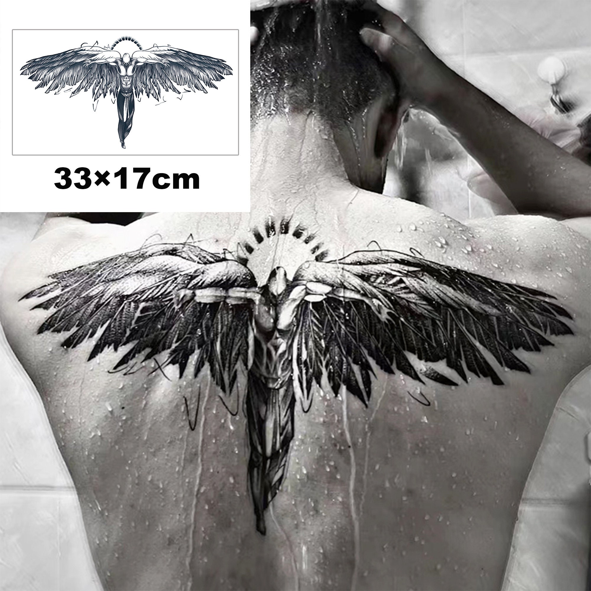 Tattoo uploaded by Skin City Tattoo • Chest piece done by Danny McGee Rose # chesttattoo #wings #hearttattoo #blackandwhite #wingstattoo • Tattoodo
