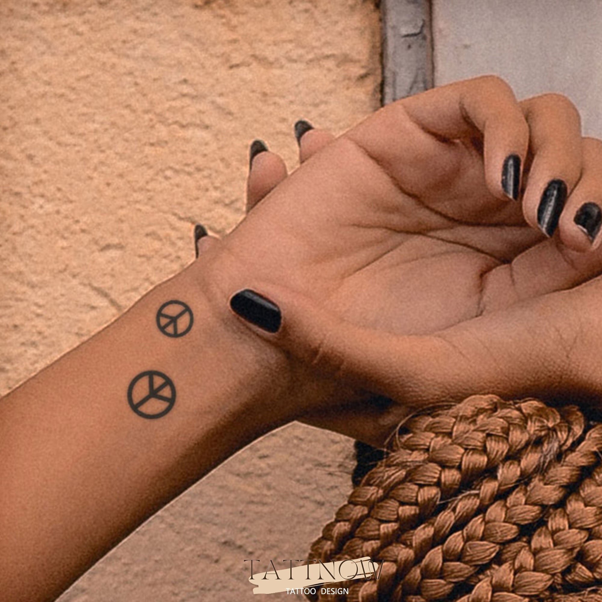 Tattoo uploaded by Sierra Fløystad  Peace sign Skeleton Hand  Tattoodo