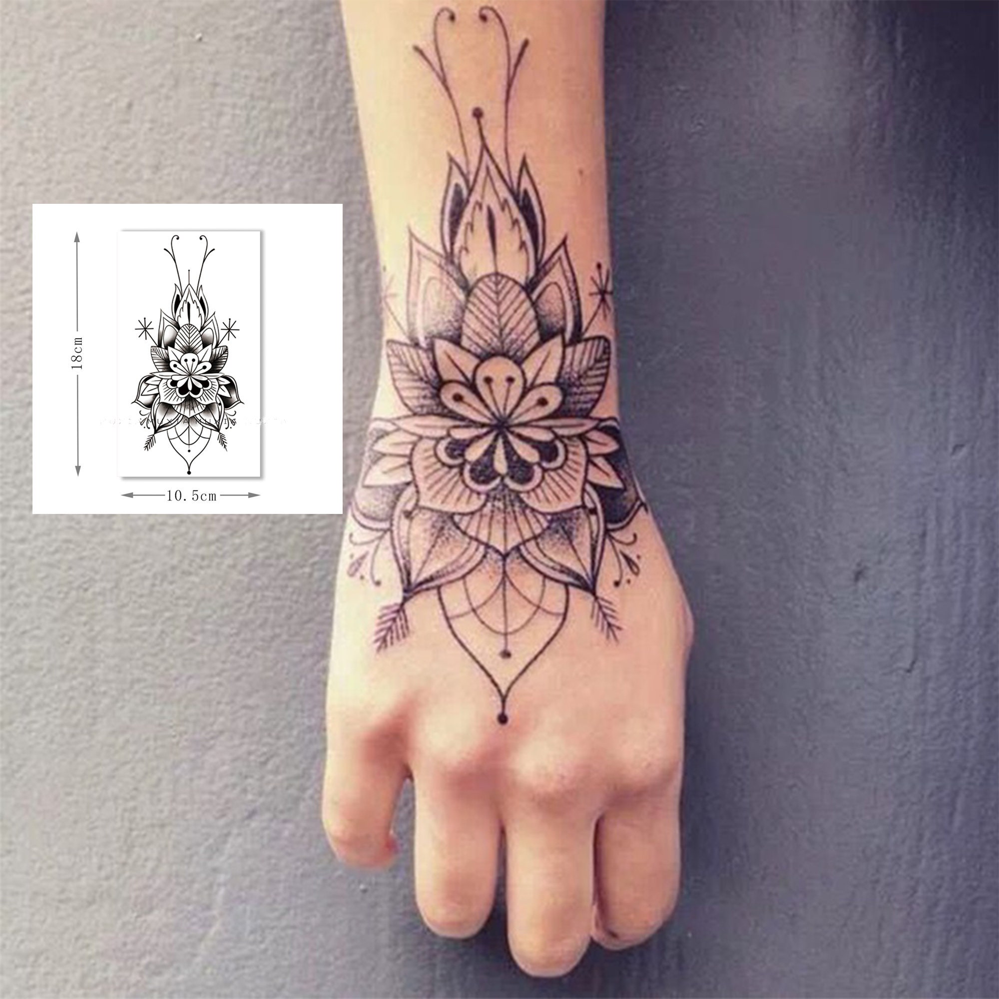 Flower Tattoos for Wrist & Hand