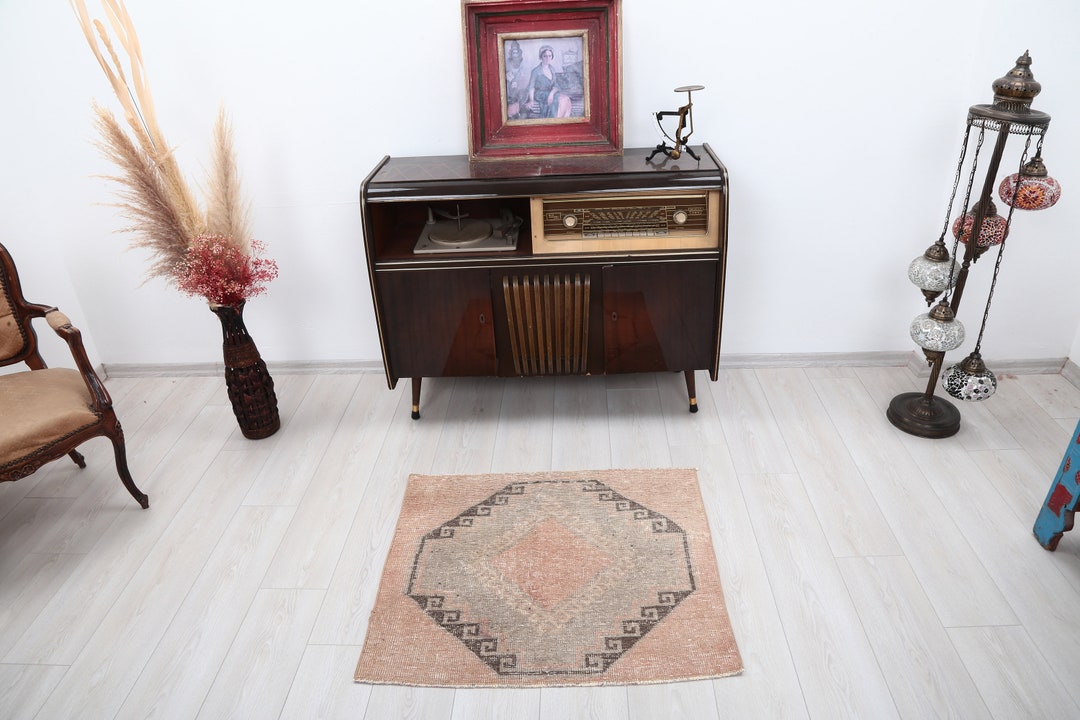 3x3 Rug, Small Rug, Wool Rug, Anatolian Rug, Doormat Rug, Vintage Rug ...