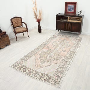 4x8 Rug, Small Rug, 4x8 Turkish Rug, 4x8 Vintage Rug, Handmade Rug, Muted Rug, Eclectic Rug, Bohemian Rug, Faded Rug, Anatolian Rug, Gift