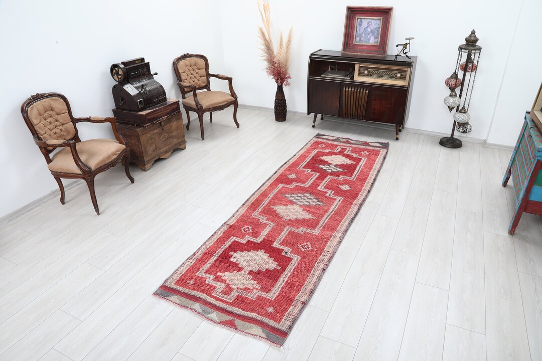 3x9 Runner Rug, Heriz Rug, 3x9 Turkish Runner, Bohemian Rug, 3x9 ...