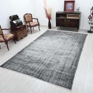 Turkish Vintage Rug, 6x10 Rug, 6x10 Turkish Rug, Distressed Rug, Large Rug, Turkish Big Size Rug, Neutral Rug, Faded Rug 6x10,Muted Rug 6x10