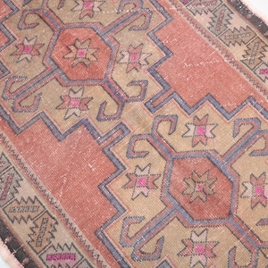 4x8 Red Rug, Small Rug, 4x8 Turkish Rug, 4x8 Vintage Rug, Wool Rug, Decor Rug, Natural Rug, Floor Area Rug, Oushak Rug, Turkish Oushak Rug