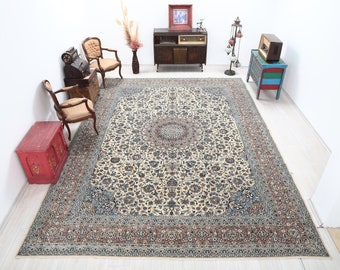 270x330 Oushak Teppich: Großer Vintage Persischer Teppich