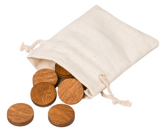 WoodYouBuy Round Wooden Magnets Set, 3 Sizes, Strong Fridge Magnets, Natural Wood Refrigerator Magnets, Office Magnets, Minimalist Decor