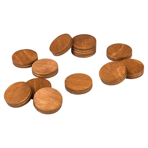 Wooden Refrigerator Magnets, Decorative Magnets, Office Magnets, Round Fridge Magnets. Brown Medium Size zdjęcie 4