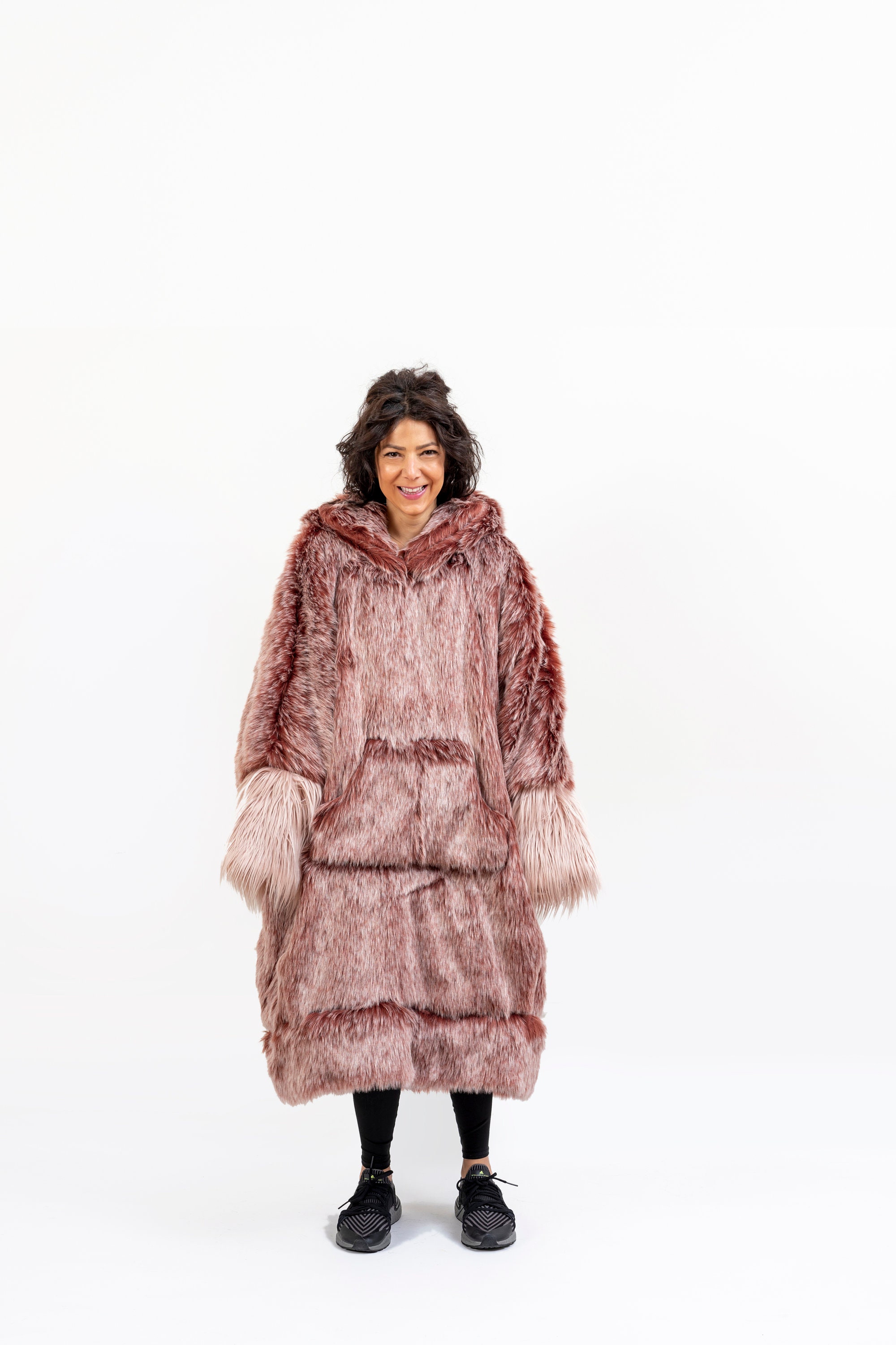 Ruby Long Ruby Long Mo-coat, Inuit Inspired Parka, Warm Furry Poncho, Burning Man ...
