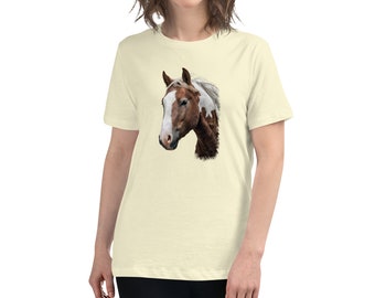 Women's Relaxed T-Shirt "Pinto Portrait"