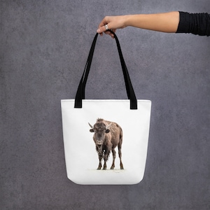 Tote bag &quot;Maxwell the Bison&quot;