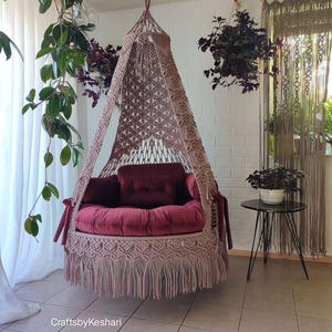 Macrame Swing chair, Macrame swing, Macrame Hammock chair, Hammock chair, Macrame Swing Chair, Swing, Swing chair, Relax chair,Wedding chair