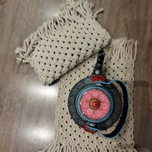 Macrame Dinning mat, 4 PCS Dinning mat, furniture protector, dining Table mat, home decor, table placemat vase placemat, hand woven placemat