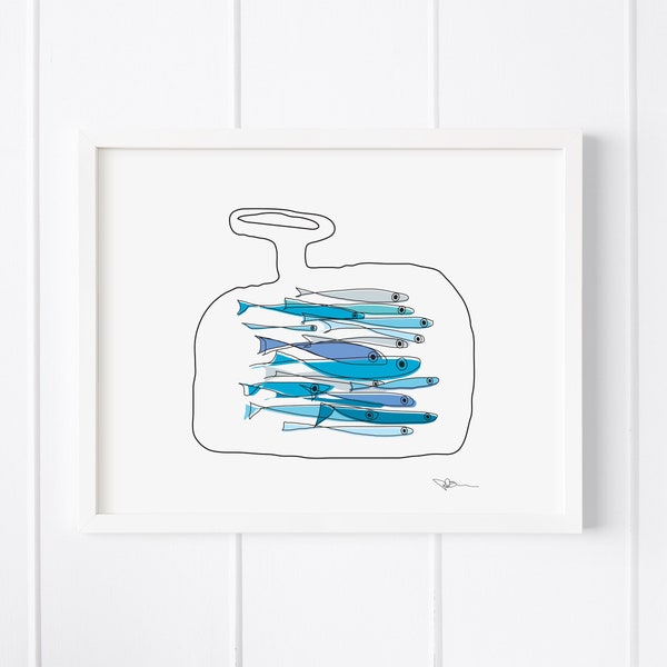 Abstract Fish Art - Etsy