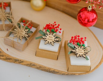 Christmas Soap Favor , Christmas Soap Favors for Guest in Bulk , New Year Party Favors , Christmas Gifts , Christmas Favor