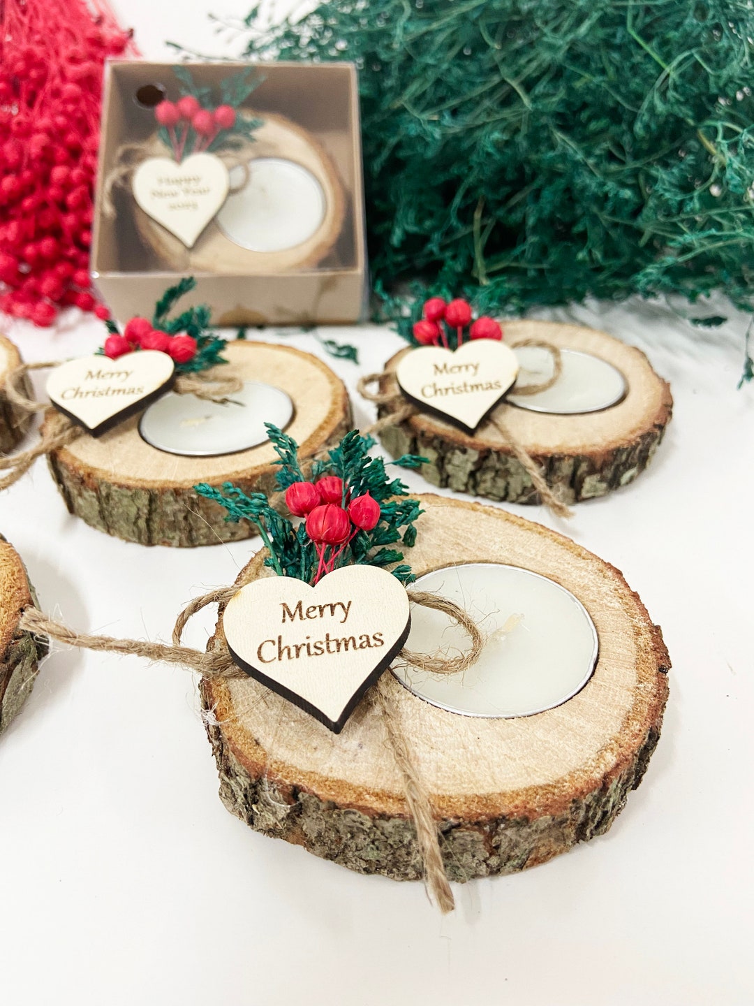 Christmas Personalized Candle Favors Christmas Gifts Etsy UK