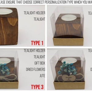 50 Pcs Personalized Wedding Favor Candle , Wooden Candle Favors for ...