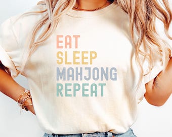 Mahjong Shirt, Matching Mahjong Club Tee, Gift for Mahjong Lover, Funny Mahj Tee, Comfort Colors Mahj Night Shirt, Mahjong Tournament Tshirt